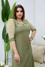 فستان كاميليا-أخضر - الصورة 4