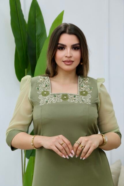 فستان كاميليا-أخضر