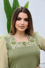 فستان كاميليا-أخضر - الصورة 2