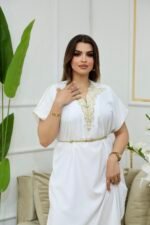 فستان توليب-أبيض