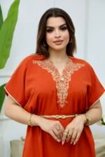 فستان توليب-أحمر