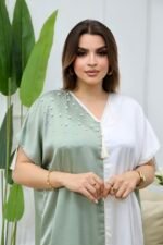 فستان لوتس-أخضر