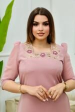 فستان كاميليا-وردي